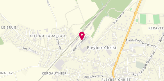 Plan de QUEGUINER Laure, 12 Rue Parmentier, 29410 Pleyber-Christ