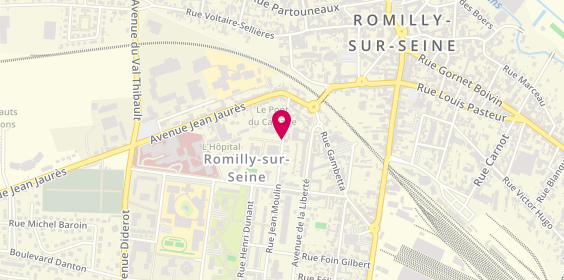Plan de CHAKIR Fatima, 14 Rue Jean Moulin, 10100 Romilly-sur-Seine