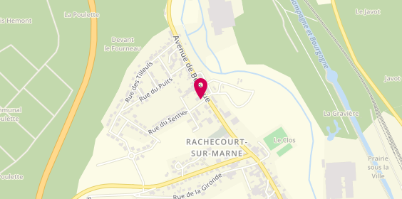 Plan de QUINET Linda, 2 Rue de l'Aurore, 52170 Rachecourt-sur-Marne