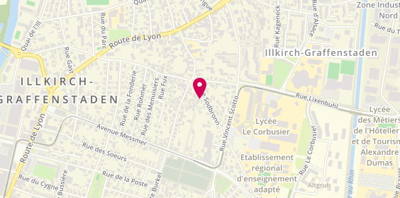 Plan de HEINTZ Séverine, 4 Rue de l'Arc en Ciel, 67400 Illkirch-Graffenstaden