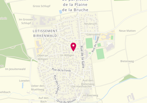 Plan de BOEUF Clara, 5 A Rue des Perdreaux, 67120 Duttlenheim