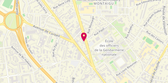 Plan de TOUSSAINT Aline, 21 Avenue Georges Pompidou, 77000 Melun