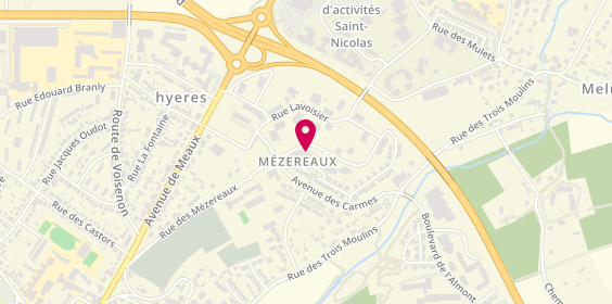 Plan de CINUS Stéphane, 20 Rue des Mezereaux, 77000 Melun