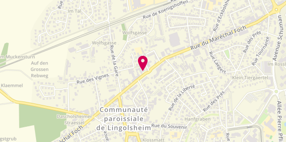Plan de BEY-GONCALVES Caroline, 100 Rue du Maréchal Foch, 67380 Lingolsheim