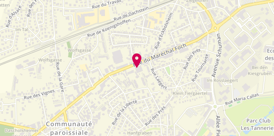Plan de HEBERT Valérie, 57 Rue du Marechal Foch, 67380 Lingolsheim