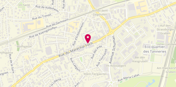 Plan de MAYER Mélanie, 28 Rue du Maréchal Foch, 67380 Lingolsheim