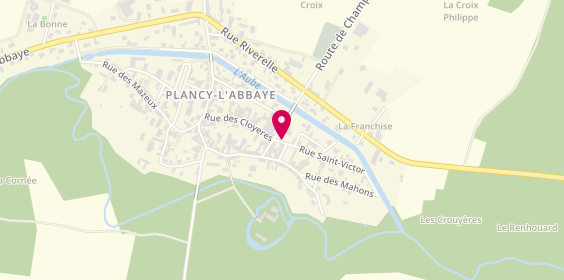 Plan de DEMYTTENAERE Nadine, 1 Rue Saint Victor, 10380 Plancy-l'Abbaye