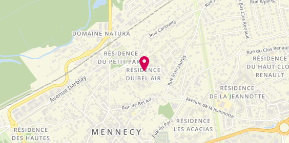 Plan de BAPIN Marie-Emmanuelle, 7 Avenue du Bois Chapet, 91540 Mennecy