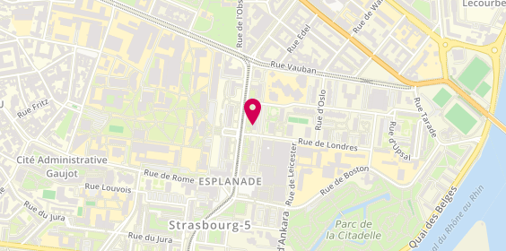 Plan de FISCHBACH Sophie, 19 Avenue du Général de Gaulle, 67000 Strasbourg