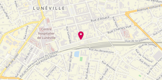 Plan de VERNADET Arnaud, 13 Rue Rivolet, 54300 Lunéville