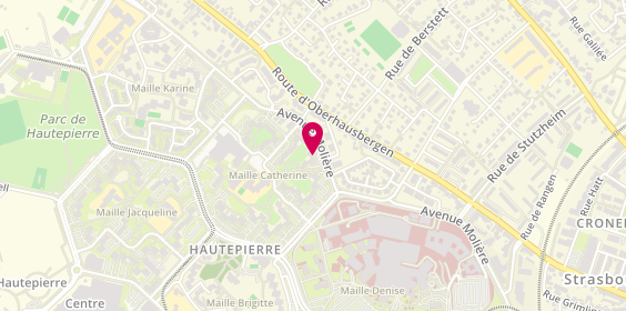 Plan de AMRANI Malika, 55 Avenue Moliere, 67200 Strasbourg
