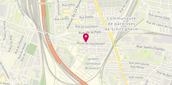 Plan de ACHOUR Nadia, 24 Route de Hausbergen, 67300 Schiltigheim