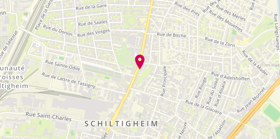 Plan de SCHUCH WEIBLE Joëlle, 138 A Route de Bischwiller, 67300 Schiltigheim