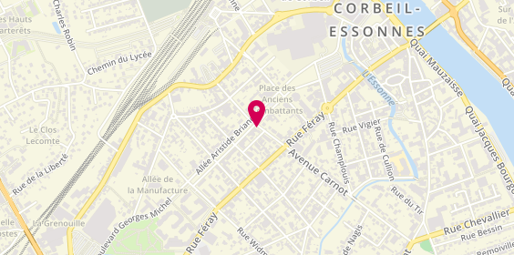 Plan de SISSOKO Aisse, 18 Avenue Carnot, 91100 Corbeil-Essonnes