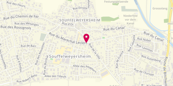 Plan de BELGRAND ARONDEL Bérénice, 3 Rue du Maréchal Leclerc, 67460 Souffelweyersheim