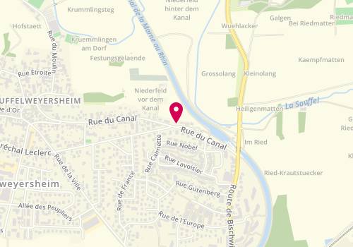 Plan de KOLB Pauline, 51 Rue du Canal, 67460 Souffelweyersheim