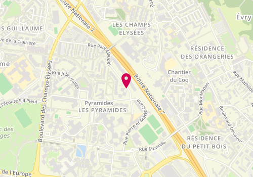 Plan de EDOUMBO EPOH Nathalie, 3 Rue Paul Claudel, 91000 Évry-Courcouronnes