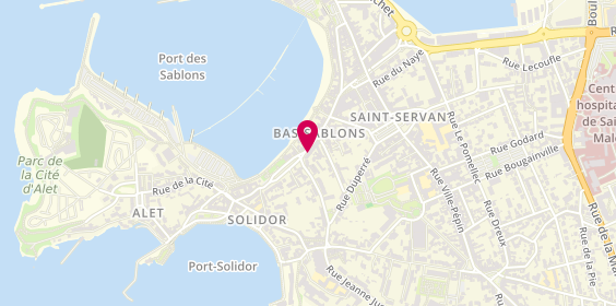 Plan de HERY Béatrice, 23 Rue des Bas Sablons, 35400 Saint-Malo