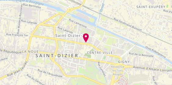 Plan de HUGUIN Adeline, 37 Rue Marechal Lattre de Tassigny, 52100 Saint-Dizier