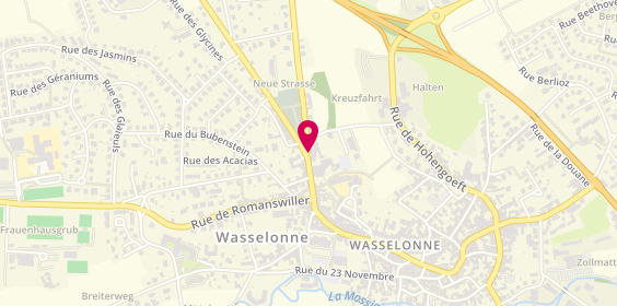 Plan de BILGER Fabienne, 104 Rue du General de Gaulle, 67310 Wasselonne