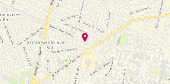 Plan de CAZENOVE Sabrina, 244 Avenue Gabriel Péri, 91700 Sainte-Geneviève-des-Bois