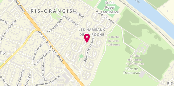 Plan de OKOROKOFF Nathalie, Centre Commercial des Hameaux de la Roche, 91130 Ris-Orangis