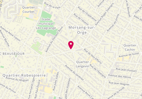 Plan de LECLUSE-TENERELLI Lucie, 23 D Rue de l'Epargne, 91390 Morsang-sur-Orge