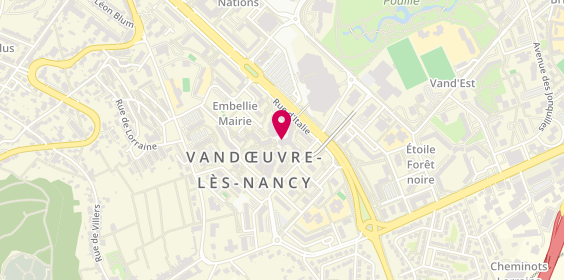Plan de VERNEAU ABBAD Jennifer, 2 Place de Paris, 54500 Vandœuvre-lès-Nancy