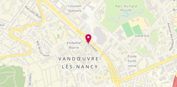 Plan de BERNIER Nadège, 8 Rue d'Italie, 54500 Vandœuvre-lès-Nancy