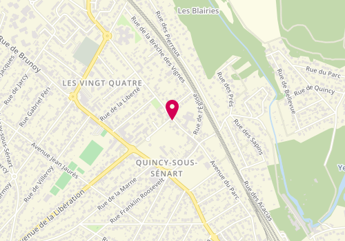 Plan de JOLLY Véronique, 15 Rue Mère Marie Piã, 91480 Quincy-sous-Sénart