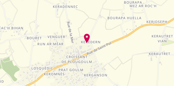 Plan de Le GOFF Henri-Pierre, Zone Artisanale du Croissant, 29250 Plougoulm