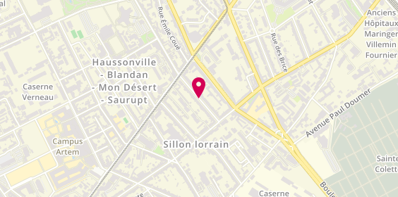 Plan de KULIK Pauline, 57 Rue Notre Dame de Lourdes, 54000 Nancy
