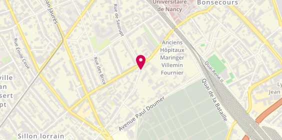 Plan de PARISET Florence, 38 Rue Sainte Colette, 54500 Vandœuvre-lès-Nancy