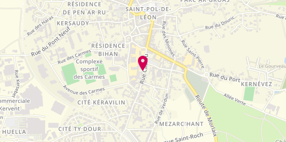 Plan de ROCABOY Marie Laure, 26 Rue Cadiou, 29250 Saint-Pol-de-Léon