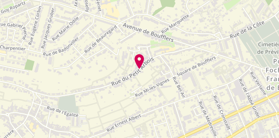 Plan de GUEHL-GENEVOIS Nathalie, 159 Rue du Petit Arbois, 54520 Laxou