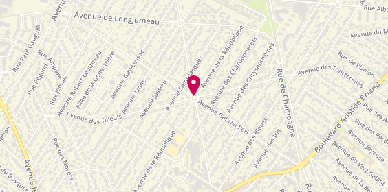 Plan de BOUVARD Isabelle, 8 Place de la Republique, 91600 Savigny-sur-Orge
