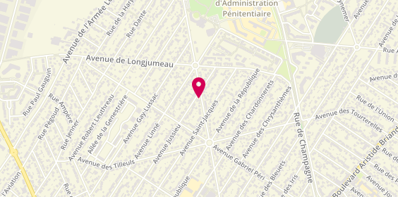 Plan de VALÉRY Laurence, 5 Bis Avenue des Marronniers, 91600 Savigny-sur-Orge