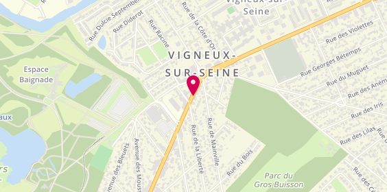 Plan de DE LA FUENTE MIRANDA Cécilia, 24 Avenue Henri Barbusse, 91270 Vigneux-sur-Seine