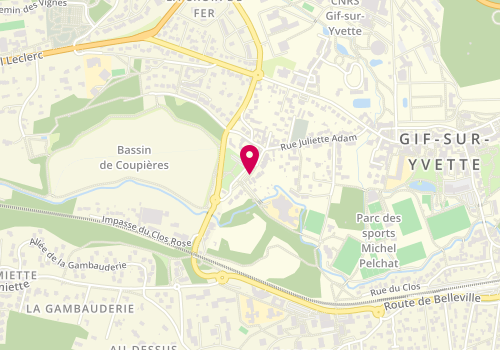 Plan de GONCALVES Rosa Vanessa, 39 Rue Juliette Adam, 91190 Gif-sur-Yvette