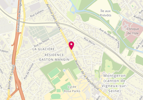 Plan de MACAIGNE Françoise, 1 Bis Avenue de la République, 91230 Montgeron