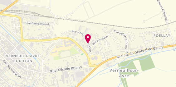 Plan de HEBRARD Sylvie, 79 Rue Henri 1 Beauclerc, 27130 Verneuil d'Avre et d'Iton