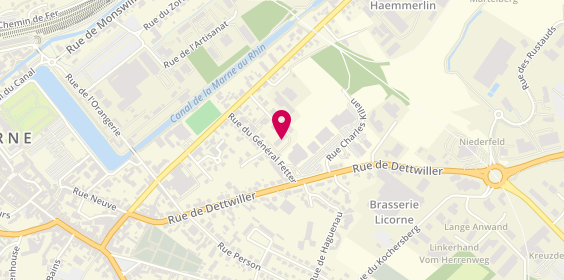 Plan de DIETRICH Evelyne, 15 Rue du General Fetter, 67700 Saverne