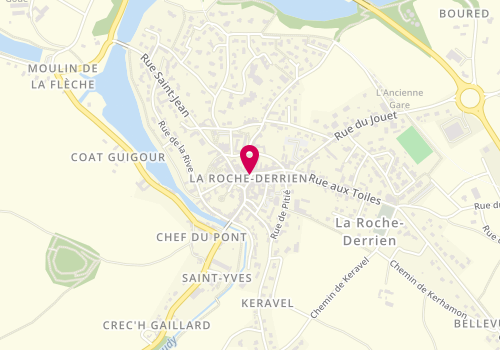 Plan de LE COQ Gwenaëlle, 3 Place du Martray, 22450 La Roche-Jaudy