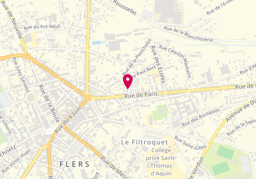 Plan de LEMONNIER Sylvie, 5 Place Saint Jean, 61100 Flers