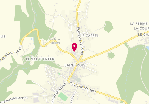 Plan de GUYOT Stéphanie, 16 Ter Route de Saint Laurent, 50670 Saint-Pois