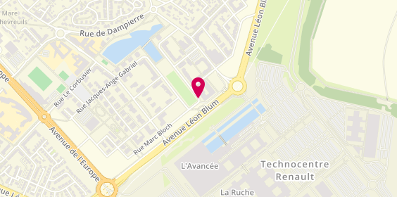 Plan de JOUVES Pascale, 15 Rue André Leroi Gourhan, 78280 Guyancourt