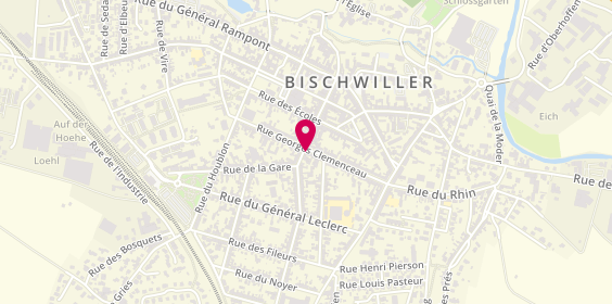 Plan de KOCH Mélanie, 37 Rue Georges Clemenceau, 67240 Bischwiller