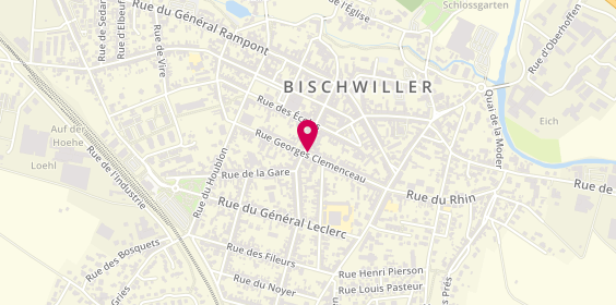 Plan de METZGER Caroline, 32 Rue Georges Clemenceau, 67240 Bischwiller