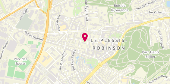 Plan de CELINI Rosa, 1 Square Daniel Defoe, 92350 Le Plessis-Robinson