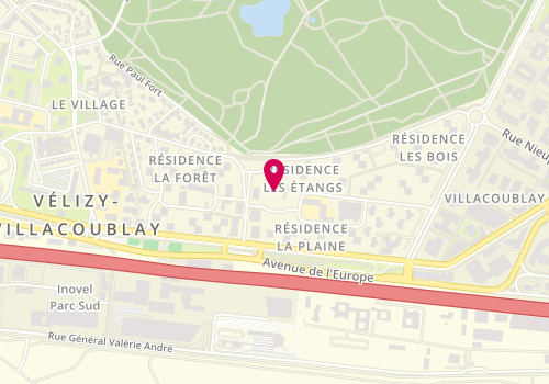 Plan de OPINEL ALGIER Isabelle, 70 Place Louvois, 78140 Vélizy-Villacoublay